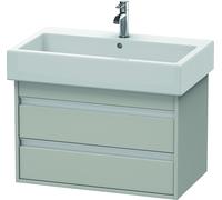 Duravit Ketho bâti-support lavabo suspendu, 750x480x440 mm, 2 tiroirs, pour lavabos Vero 045480, KT663700707, Couleur: Décor gris béton mat