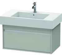 Duravit Ketho bâti-support lavabo suspendu, 800x410x455 mm, 1 tiroir, pour lavabos Vero 032985, KT669000707, Couleur: Décor gris béton mat