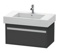 Duravit Ketho bâti-support lavabo suspendu, 800x410x455 mm, 1 tiroir, pour lavabos Vero 032985, KT669004949, Couleur: Décor graphite mat