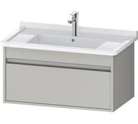 Duravit Bâti-support lavabo Ketho 800×410×455 mm, 1 tiroir, pour Starck 3, gris béton mat