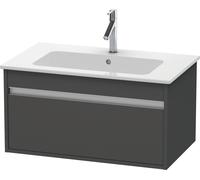 Duravit Ketho bâti-support lavabo suspendu, 800x410x475 mm, 1 tiroir, pour ME by Starck 233683, KT641904949, Couleur: Décor graphite mat
