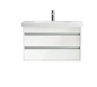 Duravit Ketho bâti-support lavabo suspendu, 800x480x455 mm, 2 tiroirs, pour D-Code, KT664702222, Couleur: Décor blanc brillant