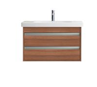 Duravit Ketho bâti-support lavabo suspendu, 800x480x455 mm, 2 tiroirs, pour D-Code, KT664707979, Couleur: Décor noyer naturel