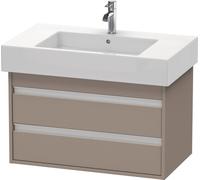 Duravit Ketho bâti-support lavabo suspendu, 800x480x455 mm, 2 tiroirs, pour lavabos Vero 032985, KT664004343, Couleur: Décor basalte mat