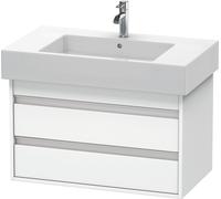 Duravit Ketho bâti-support lavabo suspendu, 800x480x455 mm, 2 tiroirs, pour lavabos Vero 032985, KT664001818, Couleur: Décor blanc mat