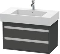 Duravit Ketho bâti-support lavabo suspendu, 800x480x455 mm, 2 tiroirs, pour lavabos Vero 032985, KT664004949, Couleur: Décor graphite mat