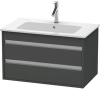 Duravit Ketho bâti-support lavabo suspendu, 800x480x475 mm, 2 tiroirs, pour ME by Starck 233683, KT642904949, Couleur: Décor graphite mat