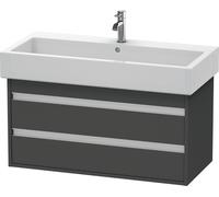 Duravit Ketho bâti-support lavabo suspendu, 950x480x440 mm, 2 tiroirs, pour lavabos Vero 045410, KT663804949, Couleur: Décor graphite mat