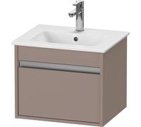 Duravit Ketho bâti-support lavabo suspendu, Compact, 500x410x412 mm, 1 tiroir, pour ME by Starck 233653, KT640404343, Couleur: Décor basalte mat