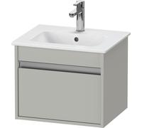 Duravit Ketho bâti-support lavabo suspendu, Compact, 500x410x412 mm, 1 tiroir, pour ME by Starck 233653, KT640400707, Couleur: Décor gris béton mat