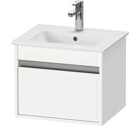 Duravit Ketho bâti-support lavabo suspendu, Compact, 500x410x412 mm, 1 tiroir, pour ME by Starck 233653, KT640401818, Couleur: Décor blanc mat