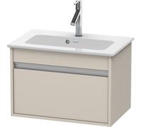 Duravit Ketho bâti-support lavabo suspendu, Compact, 600x410x385 mm, 1 tiroir, pour ME by Starck 234263, KT642209191, Couleur: Décor taupe mat