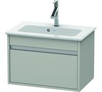 Duravit Ketho bâti-support lavabo suspendu, Compact, 600x410x385 mm, 1 tiroir, pour ME by Starck 234263, KT642200707, Couleur: Décor gris béton mat