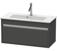 Duravit Ketho bâti-support lavabo suspendu, Compact, 800x410x385 mm, 1 tiroir, pour ME by Starck 234283, KT642304949, Couleur: Décor graphite mat