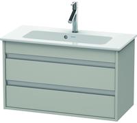 Duravit Vasque KT645300707 80 x 38,5 cm gris béton mat 2 tiroirs suspendue