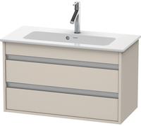 Duravit Ketho bâti-support lavabo suspendu, Compact, 800x480x385 mm, 2 tiroirs, pour ME by Starck 234283, KT645309191, Couleur: Décor taupe mat