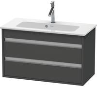 Duravit Ketho bâti-support lavabo suspendu, Compact, 800x480x385 mm, 2 tiroirs, pour ME by Starck 234283, KT645304949, Couleur: Décor graphite mat