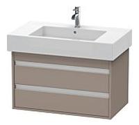 Duravit Ketho bâti-support lavabo suspendu, 800x480x455 mm, 2 tiroirs, pour lavabos Vero 032985, KT664004343, Couleur: Décor basalte mat