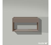 Duravit Étagère murale Ketho KT253704343 50×13,5×24 cm 1 compartiment ouvert basalte mat
