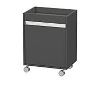 Duravit Ketho KT2530L4949 50x36x67cm, porte à gauche, graphite mat