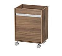 Caisson à roulettes Duravit Ketho, 500x670x360 mm, 1 porte, charnières à gauche, KT2530L7979, Couleur: Décor noyer naturel