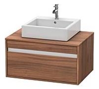 Duravit Ketho KT669407979 80 x 55 cm, noyer naturel, pour Aufsatzbecken milieu, 2000 , suspendu