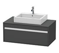 Duravit Ketho KT669504949 100 x 55 cm, graphite mat, pour Aufsatzbecken milieu, 2000 , suspendu
