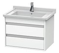 Duravit Ketho la vasque KT664301818 65 x 48 x 46,5 cm, blanc mat, accroché mur