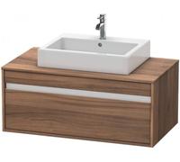 Duravit Ketho KT669507979 100 x 55 cm, noyer naturel, pour Aufsatzbecken centre, 2000 , suspendu