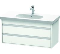 Duravit Ketho meuble sous-lavabo suspendu, 1000x480x455 mm, 2 tiroirs, pour D-Code, KT664801818, Couleur: Décor blanc mat