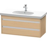 Duravit Meuble sous-lavabo suspendu Ketho KT664803030 1000×480×455 mm 2 tiroirs chêne naturel