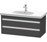 Duravit Ketho meuble sous-lavabo suspendu, 1000x480x455 mm, 2 tiroirs, pour D-Code, KT664804949, Couleur: Décor graphite mat