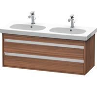 Duravit Ketho meuble sous-lavabo suspendu, 1150x480x455 mm, 2 tiroirs, pour D-Code, KT664907979, Couleur: Décor noyer naturel