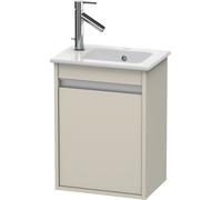 Duravit Ketho meuble sous-lavabo suspendu, 400x550x285 mm, 1 porte, charnières à droite, pour ME by Starck 072343, KT6417R9191, Couleur: Décor taupe mat