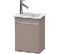 Duravit Ketho meuble sous-lavabo suspendu, 400x550x285 mm, 1 porte, charnières à droite, pour ME by Starck 072343, KT6417R4343, Couleur: Décor basalte mat