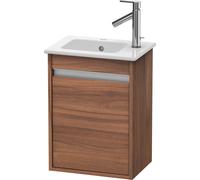 Duravit Ketho meuble sous-lavabo suspendu, 400x550x285 mm, 1 porte, charnières à gauche, pour ME by Starck 072343, KT6417L7979, Couleur: Décor noyer naturel