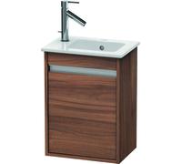 Duravit Ketho Meuble sous-lavabo suspendu 6417R, 1 porte, à charnières à droite, 400mm, pour ME par Starck 072343, KT6417R7979, Couleur: Décor noyer naturel