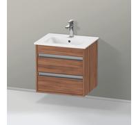 Duravit Vasque suspendue Ketho KT644407979 50×41,2×48 cm 2 tiroirs Noyer naturel