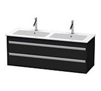 Duravit Ketho bâti-support lavabo suspendu, 1270x480x475 mm, 2 tiroirs, pour ME by Starck 233613, KT643201616, Couleur: Décor chêne noir