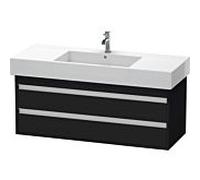 Ketho Duravit vasque KT664201616 120 x 45,5 cm, chêne noir, 2 tiroirs, suspendu