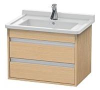 Duravit Vasque Ketho KT664303030 65 x 45,5 cm, chêne naturel, 2 tiroirs, suspendu