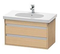Duravit Ketho meuble sous-vasque KT664703030 80 x 45,5 cm, Eiche natur , 2 tiroirs, suspendu