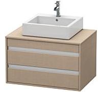 DURAVIT Ketho - Meuble sous lavabo avec 2 tiroirs 800x496x550mm tissu/tissu