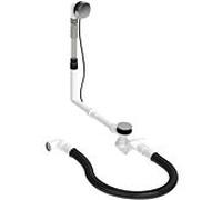 Duravit Kit d'évacuation et de trop-plein 792204000001000 Câble Bowden longueur 65 cm, d= 5,2 cm, avec tuyau d'évacuation flexible, chromé