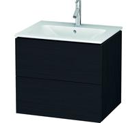 Duravit L-Cube armoire 62x48.1x55 cm sous-lavabo suspendu noir-chêne LC624001616