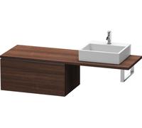 Duravit L-Cube Armoire basse pour console largeur 820mm, profondeur 547mm, 1 coulissant, LC585405353, Couleur: Décor marron foncé