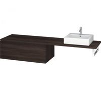 Duravit L-Cube Armoire basse pour console Largeur 820mm, profondeur 547mm, 1 tiroir, sans poignée, LC583405353, Couleur: Décor marron foncé