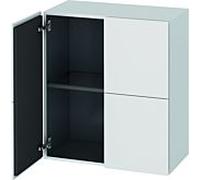 Duravit L-Cube armoire de demi- L-Cube LC117701818 blanc mat, 70 x 80 x 36.3 cm, 2 portes