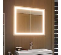 Duravit L-Cube Armoire de toilette, 2 portes, LC7652018181000,