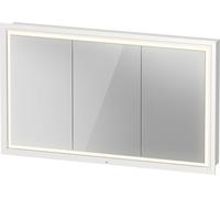 Duravit L-Cube armoire de toilette avec éclairage LED, blanc, 1200x155x700mm, 3 portes, Touch-LED, prise F, LC7653018180000
